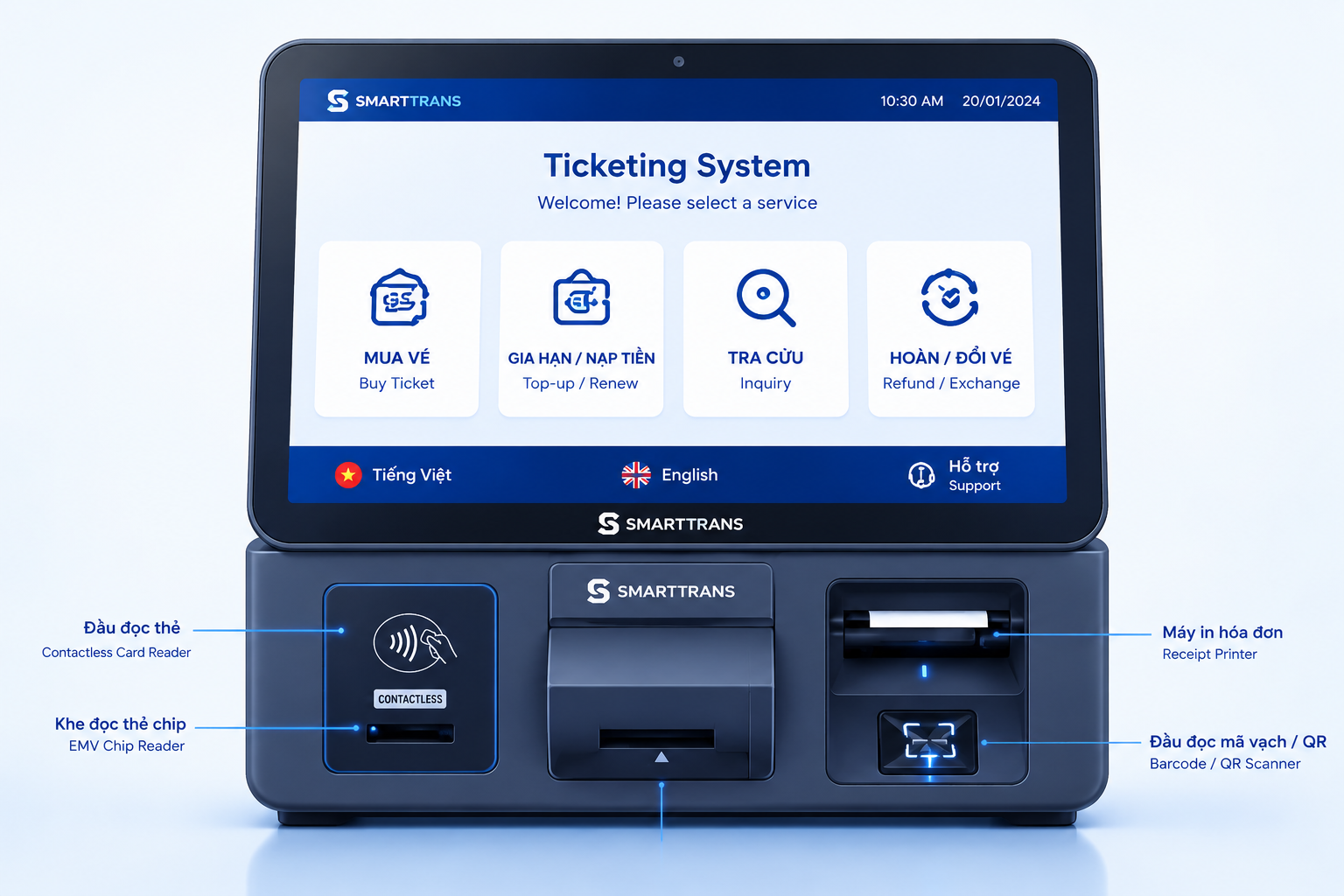 SmartTrans Ticket Office Machine